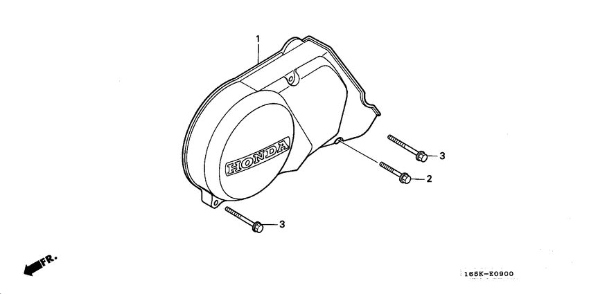 Z50J Крышка картера левая