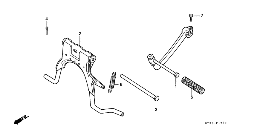 Kick starter arm/ main stand