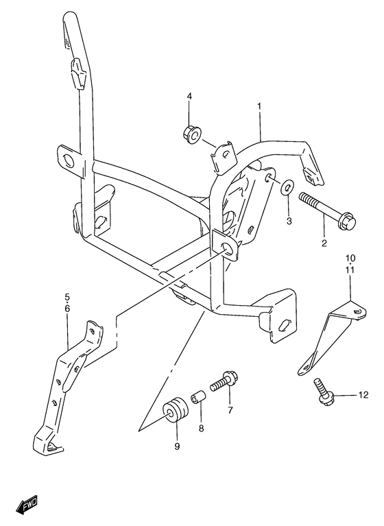 GSF1200 Cowling brace