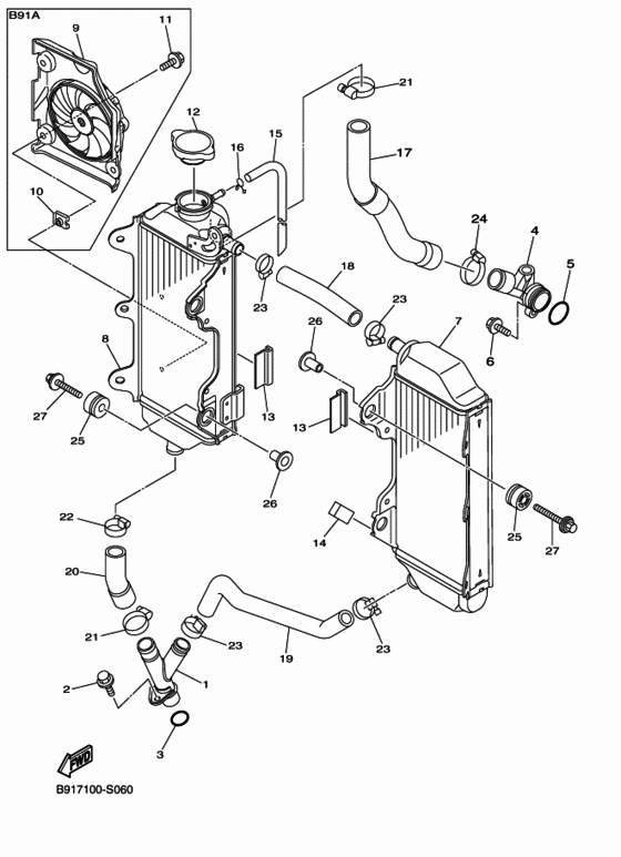 Radiator & hose