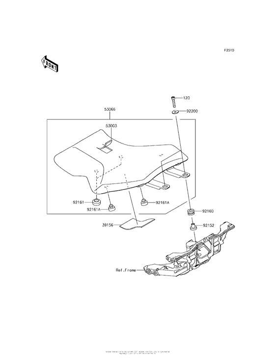 ZX1000 Сиденье