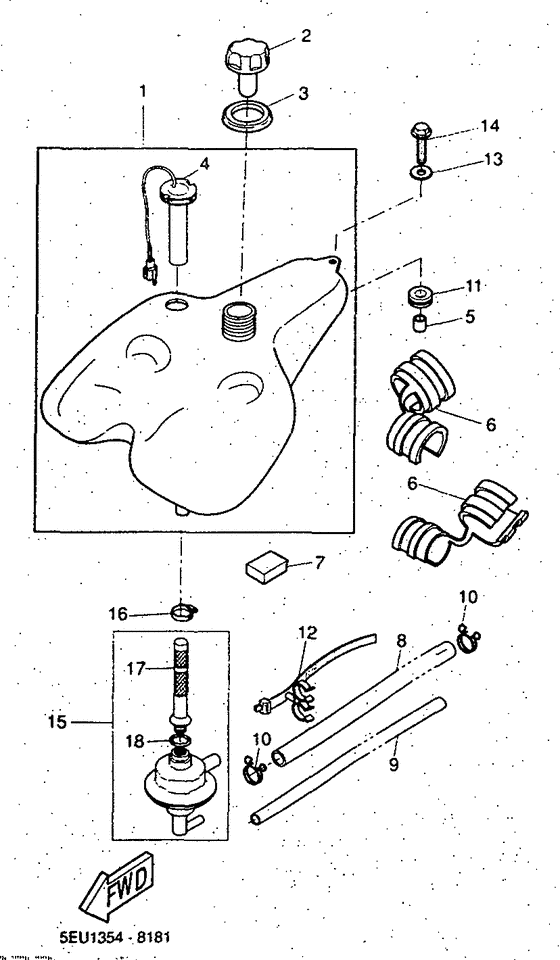 YH50 Reservoir a carburant