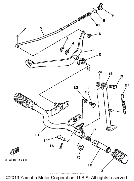 PW80K Stand - footrest