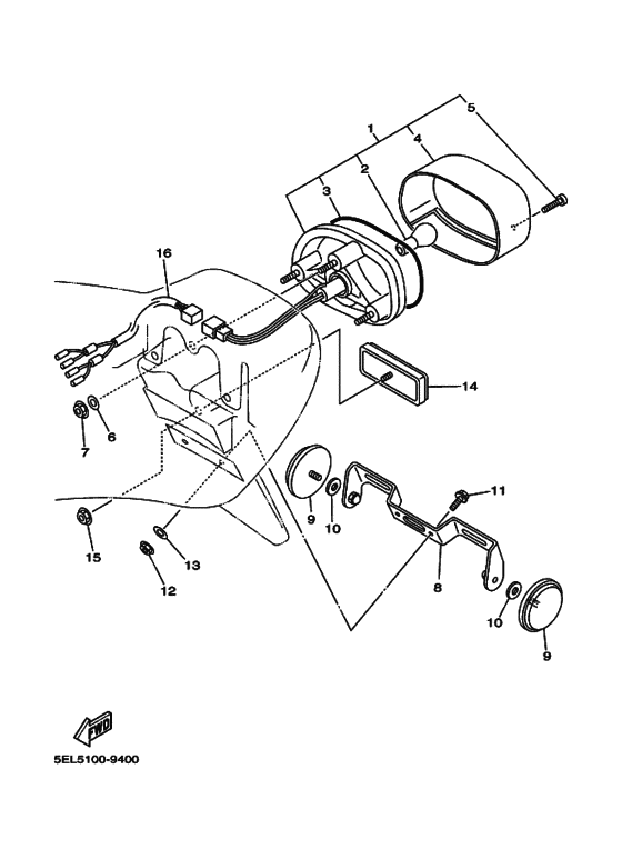 Taillight unit ass`y