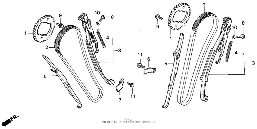 VT600CD Цепь ГРМ