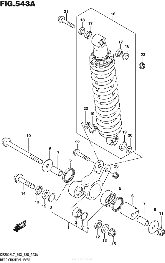 Rear Cushion Lever (Dr200Sl7 E03)