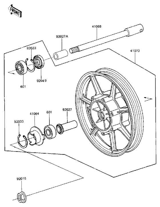 Front wheel/hub