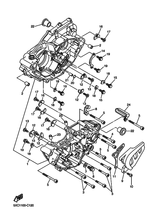  Картер двигателя