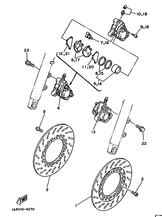 Front brake. caliper