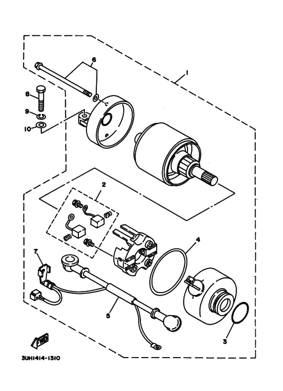 XC150LC Starting motor set