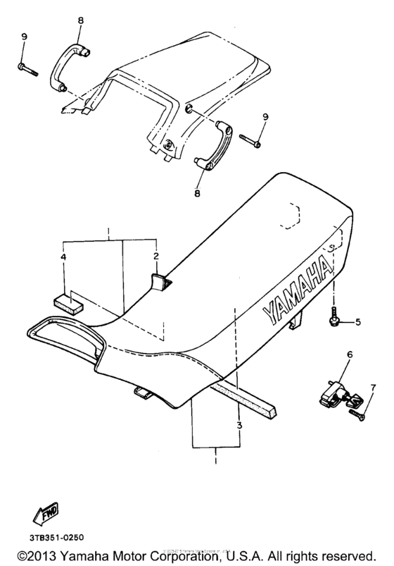 XT600EA Сиденье