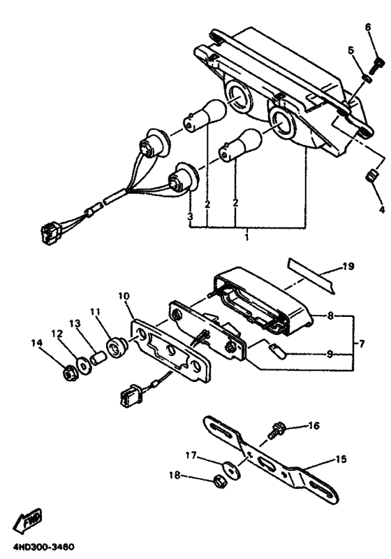 Taillight unit ass`y