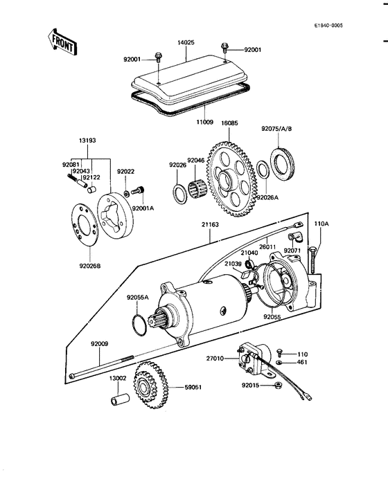 Starter motor/starter clutch