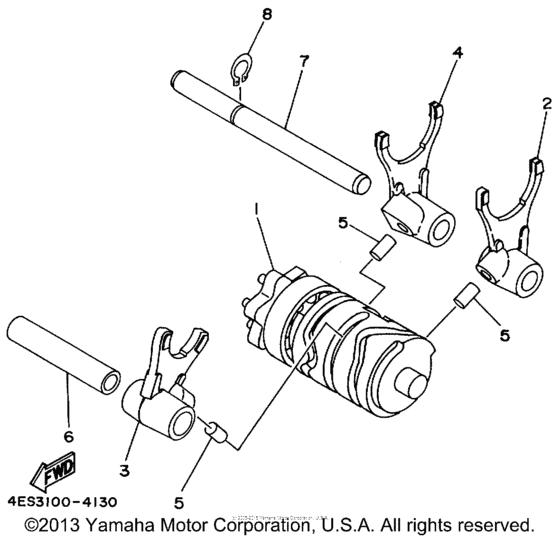 YZ80L Копирный вал
