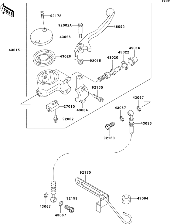 VN800 Главный тормозной цилиндр