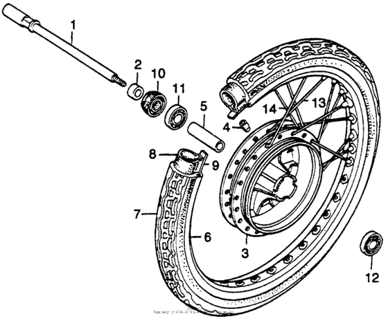 Cb400ti front wheel