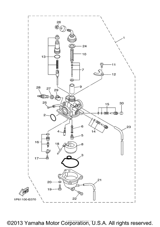 TTR50EV Карбюратор