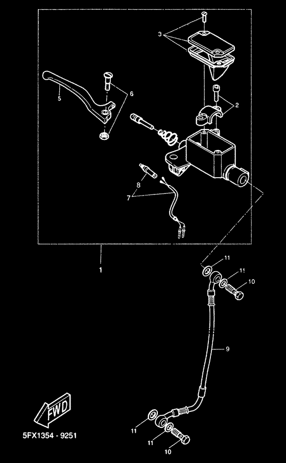 CW50RS Главный тормозной цилиндр