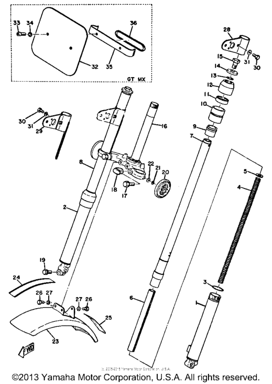 Front fork - front fender