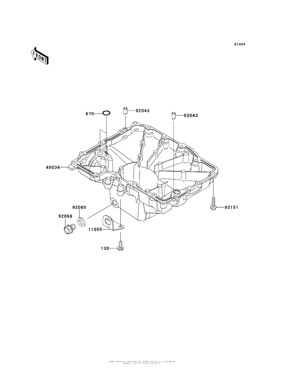ZR1000 Маслянный поддон