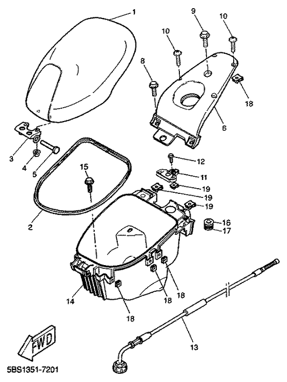 YQ50 Asiento portaequipaje