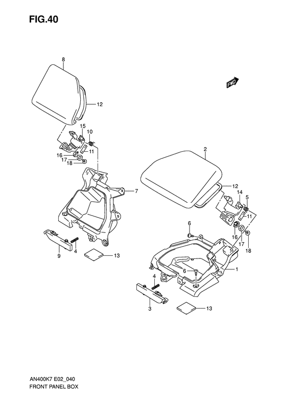 Front panel box