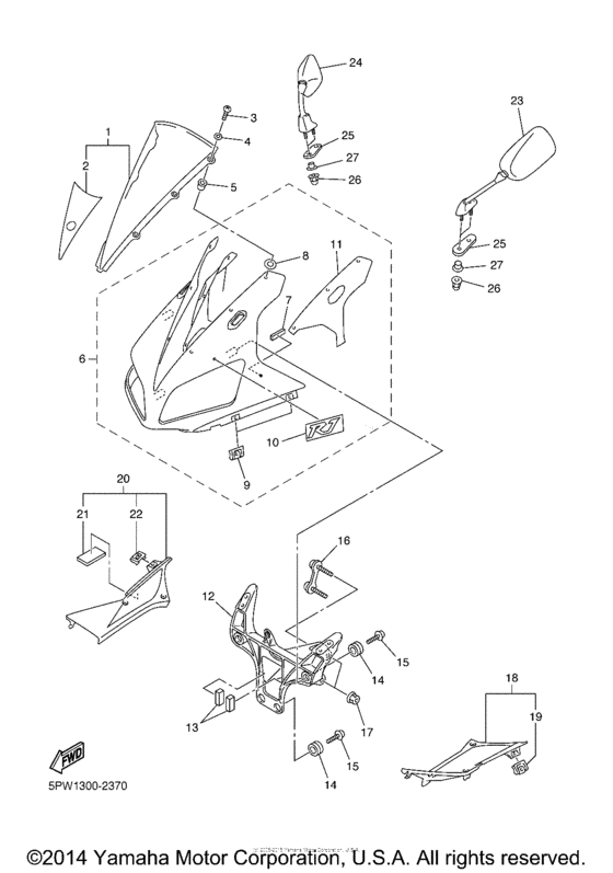 YZF-R1 Обтекатели