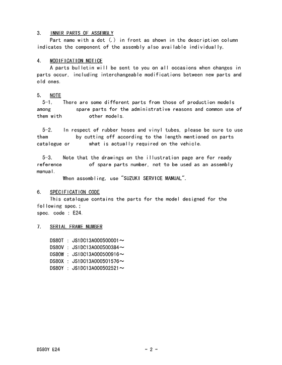 DS80 Catalog preface