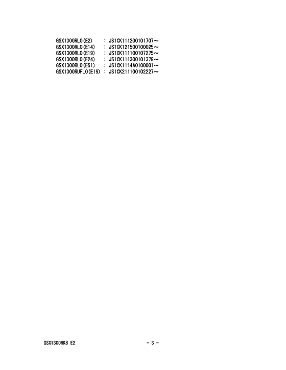 GSX1300R Catalog preface