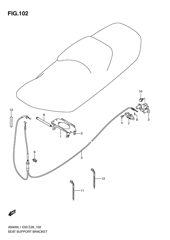 Seat support bracket