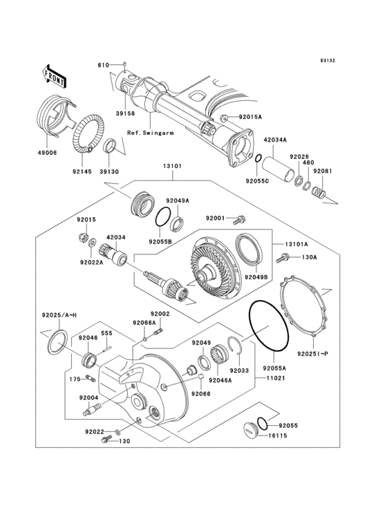 Drive shaft/final gear(1/2)