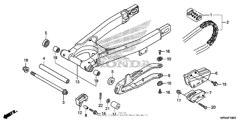 Swingarm + chain