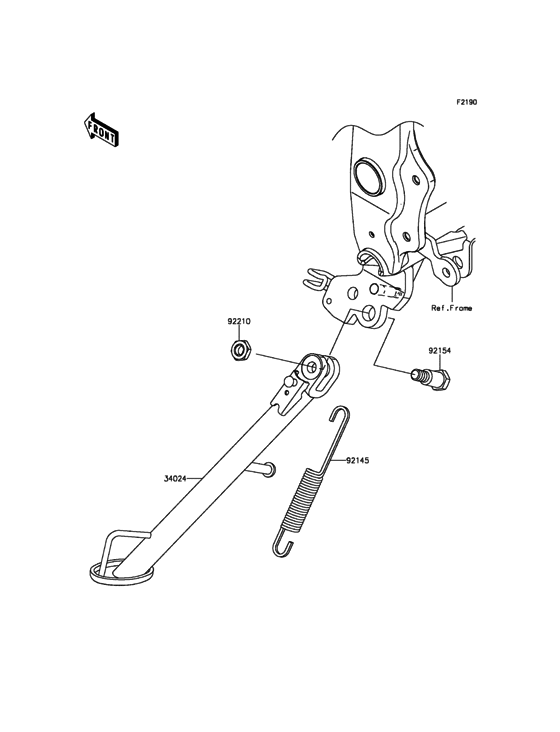 BR250 Подножка