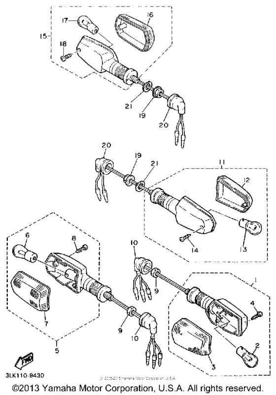 FZR1000WC Поворотники