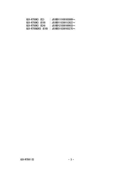 GSX-R750 Catalog preface