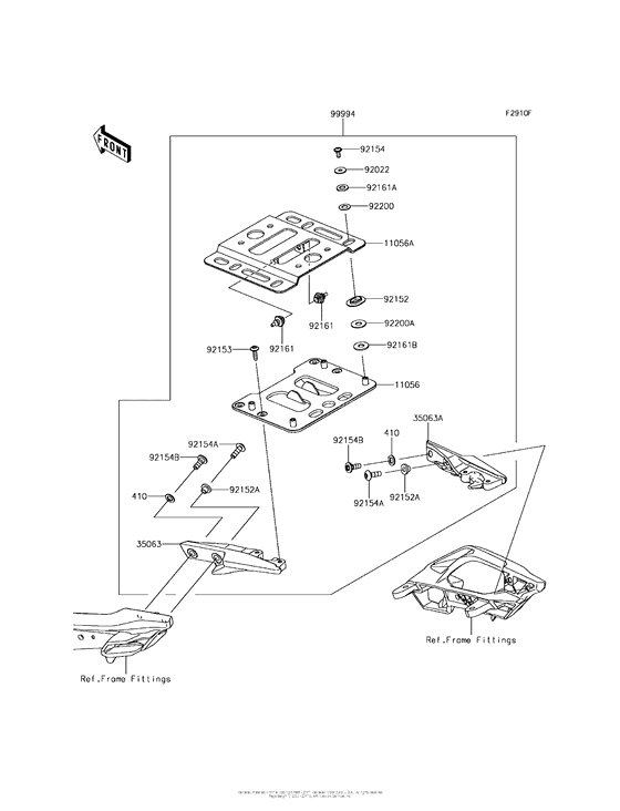 KLE650 Accessory (Topcase Bracket)