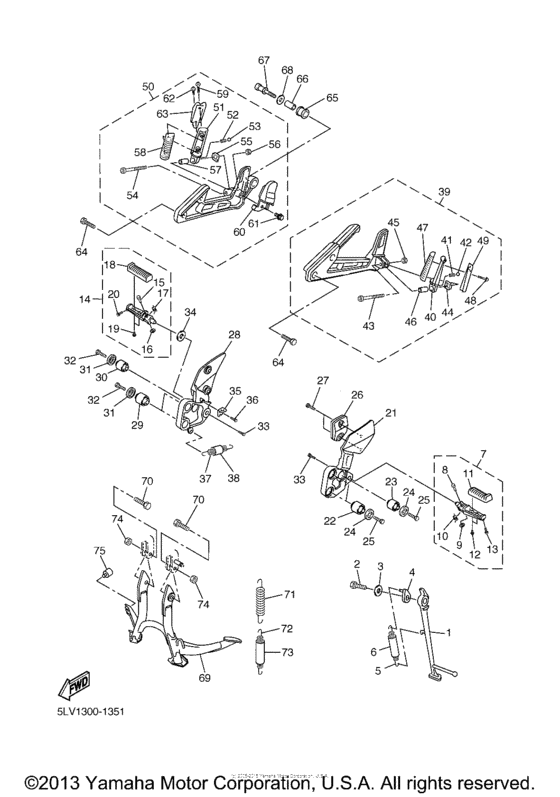 FZS1S Подножки