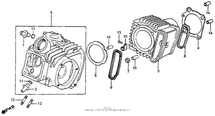 Cylinder head + cylinder