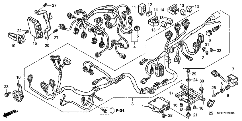 Harness wire