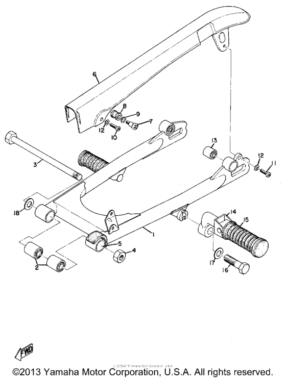 Rear arm & chain case