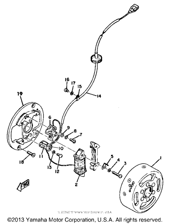 Flywheel magneto gtmx - gtmxa