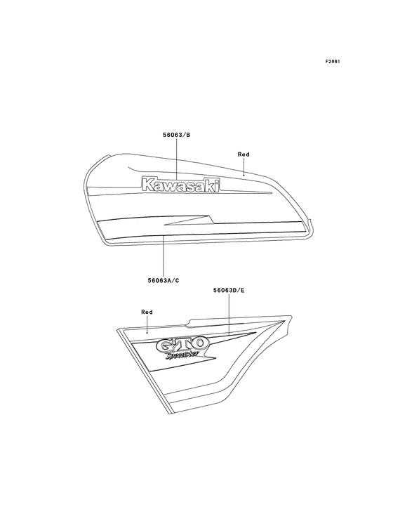 KH125 Наклейки