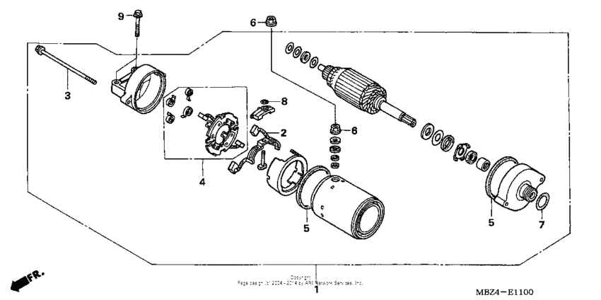 CB600F Стартер