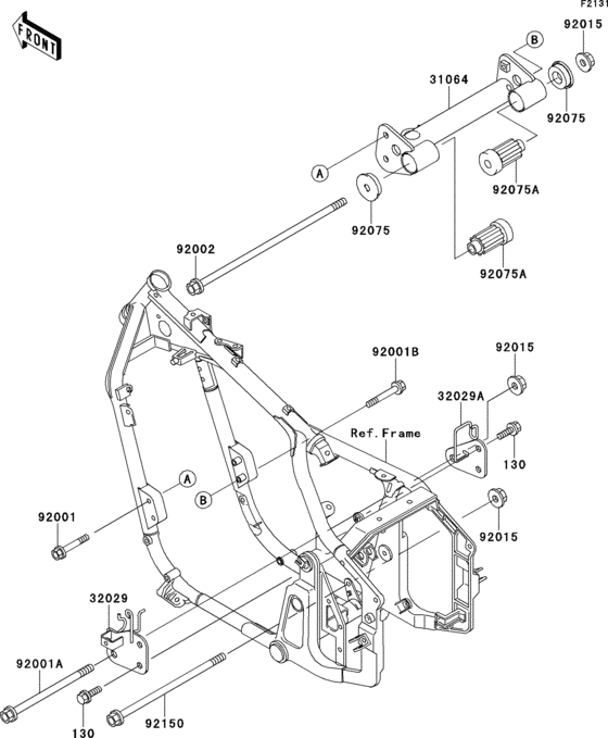 VN800 Рама ,крепежные детали