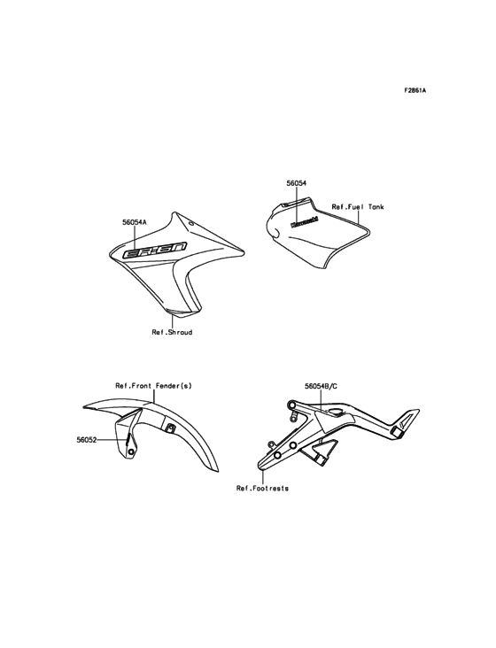 ER650 Decals(Yellow)(White)
