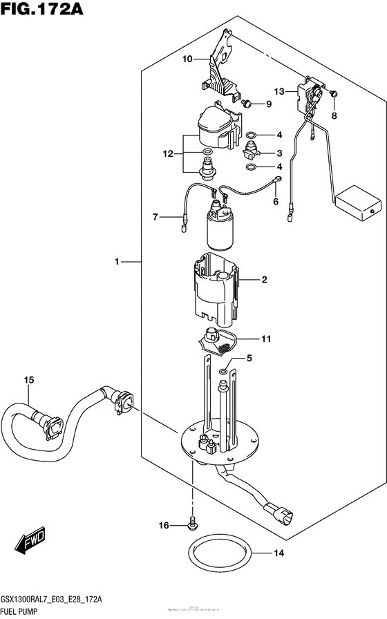 GSX1300R (ABS) Топливный насос
