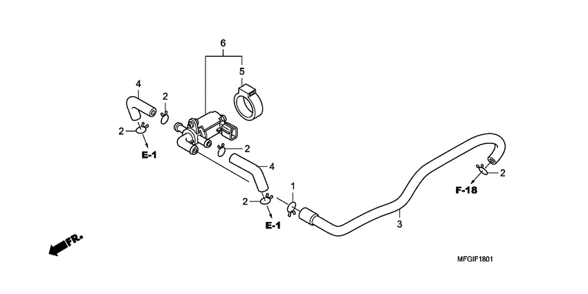 CB600F (ABS) Воздушный регулирующий клапан