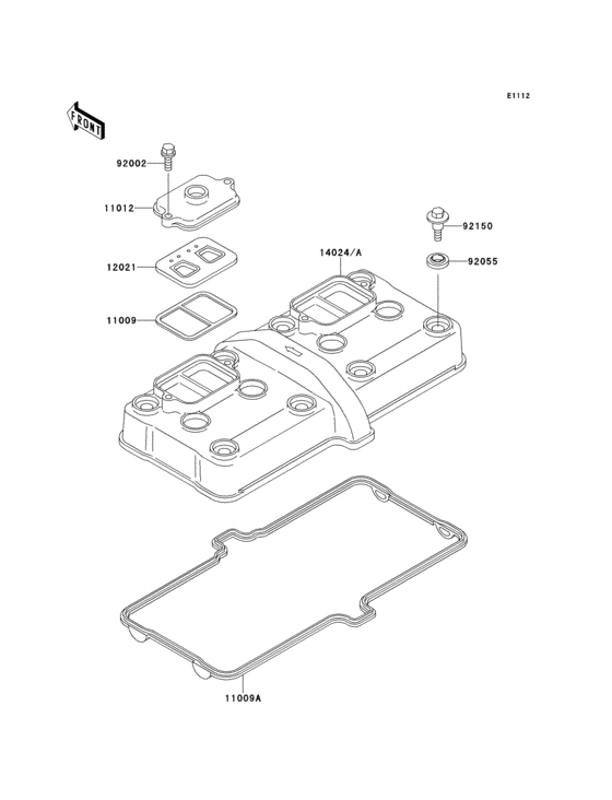 ZX500 Крышка головки цилиндров