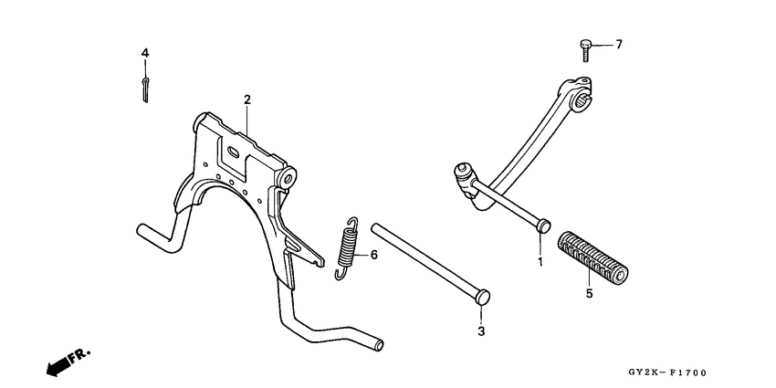 Kick starter arm/ main stand