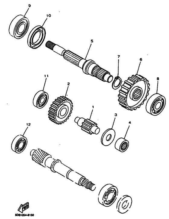 YP125E Трансмиссия